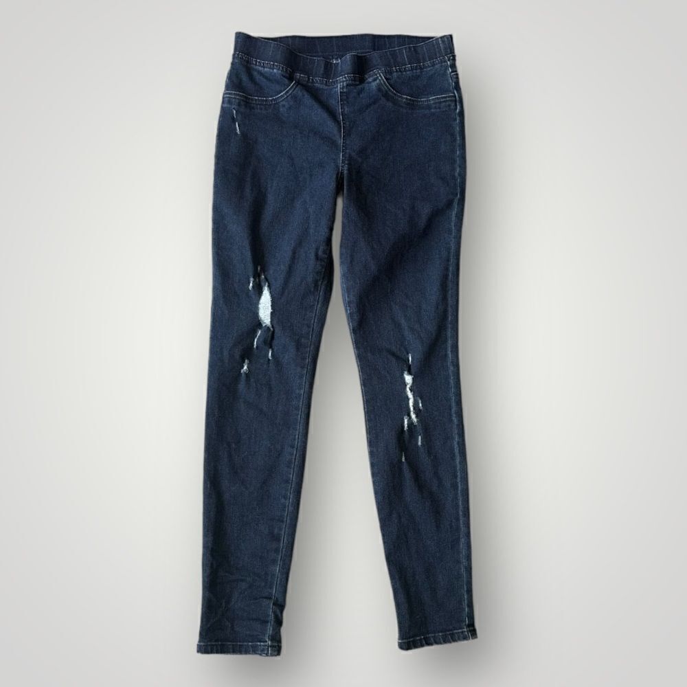 🎉5 for $45🎉 Hue Pull up Leggings Jaggings Size S Denim Blue